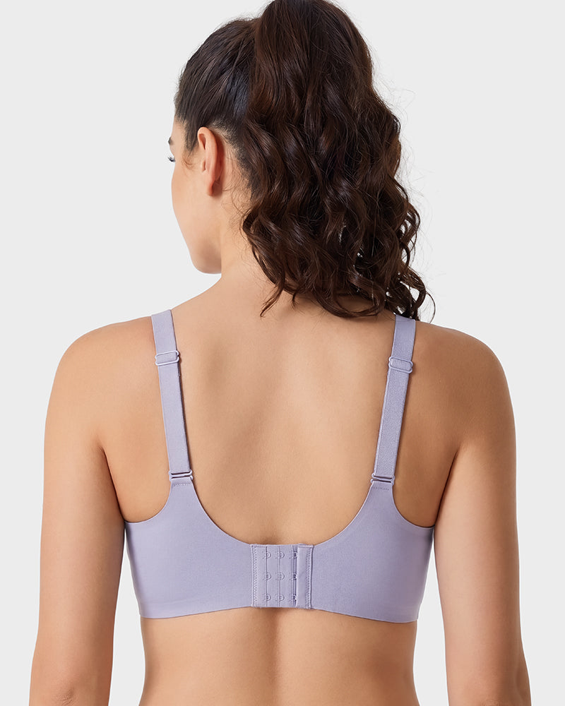 Seamless Deep-V Wireless Support Bra - view 14