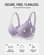 Seamless Deep-V Wireless Support Bra - view 5