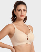 Seamless Deep-V Wireless Support Bra - view 6