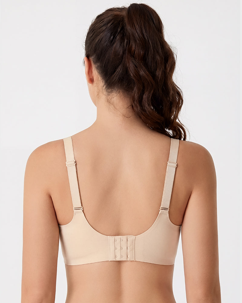 Seamless Deep-V Wireless Support Bra - view 7