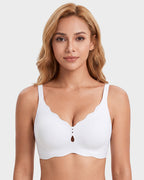 Seamless Deep-V Wireless Support Bra - view 15