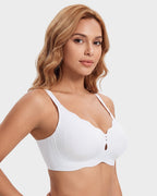 Seamless Deep-V Wireless Support Bra - view 16