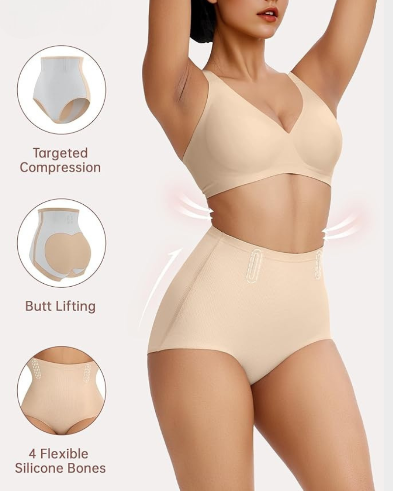 Seamless High-Waisted Tummy Control Shaping Panty (3 Pack) - view 5