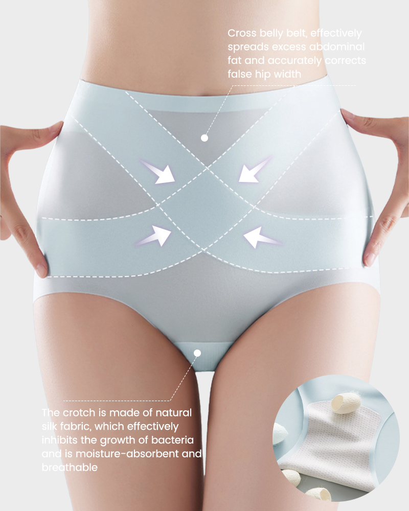 Seamless Ice-Silk High-Waist Tummy Control Panties (4 Pack) - view 2