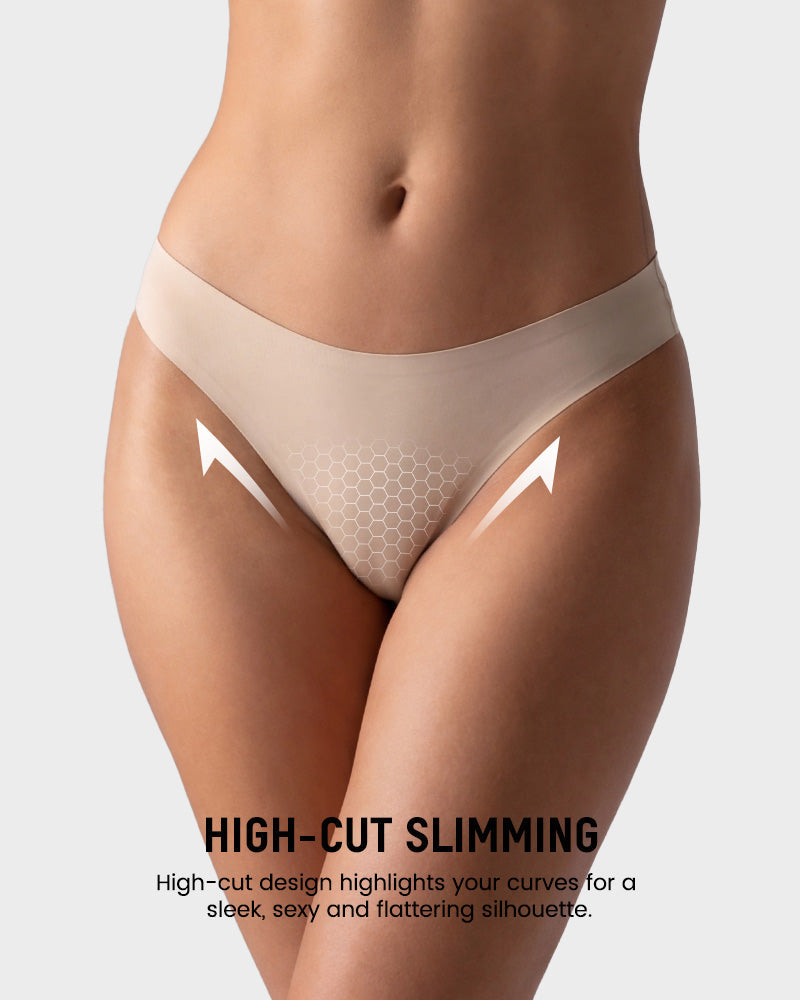 Seamless Ice Silk No-Show Thong(5 pack) - view 2