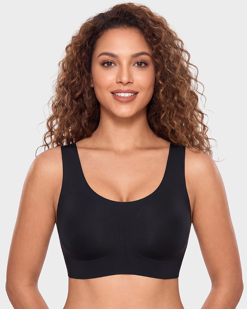 Seamless Wireless Full-Coverage T-Shirt Bra - view 9