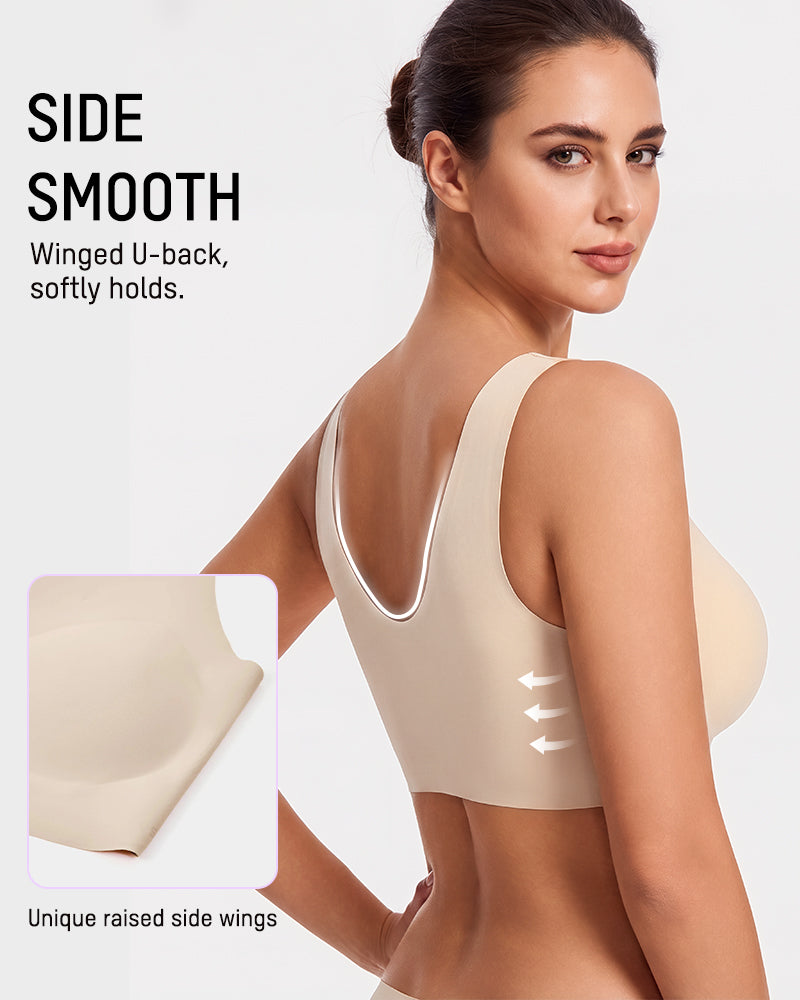 Seamless Wireless Full-Coverage T-Shirt Bra - view 4