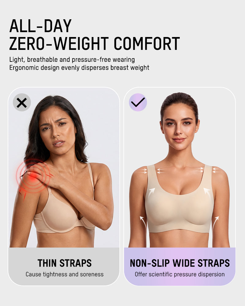 Seamless Wireless Full-Coverage T-Shirt Bra - view 6