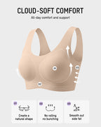 Seamless Wireless Full-Coverage T-Shirt Bra - view 5