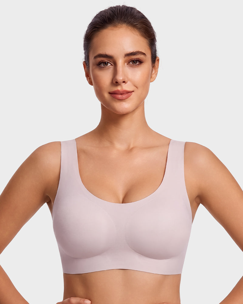 Seamless Wireless Full-Coverage T-Shirt Bra - view 12