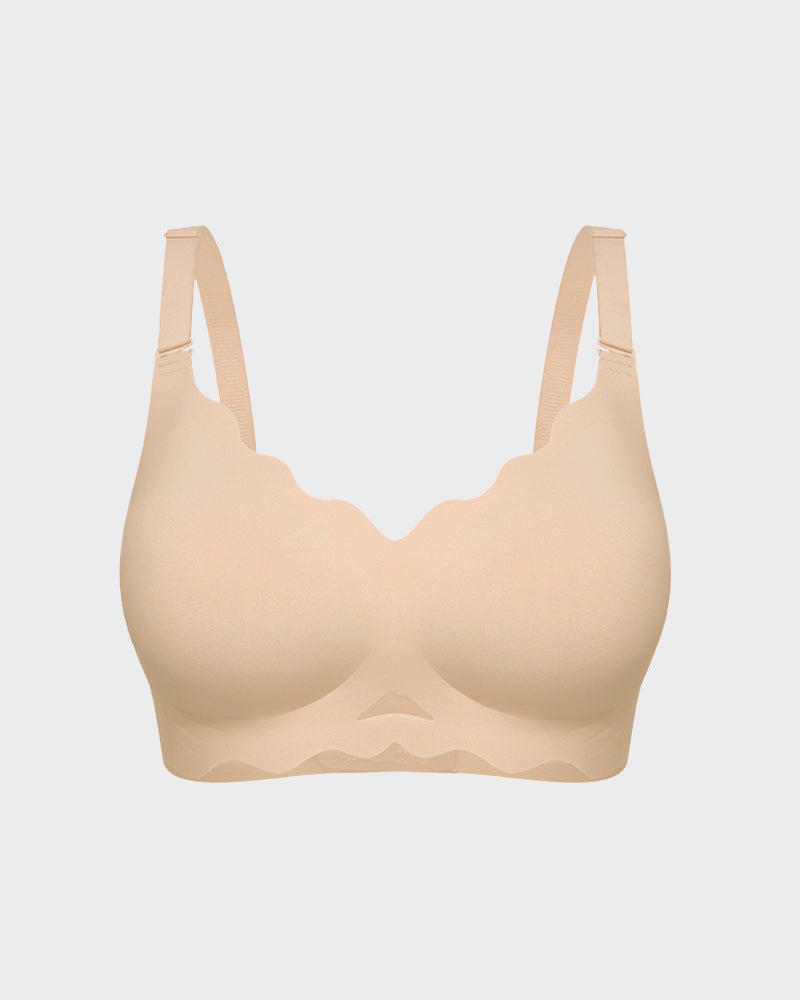 Seamless Wireless Scalloped Edge Jelly Bra - view 15
