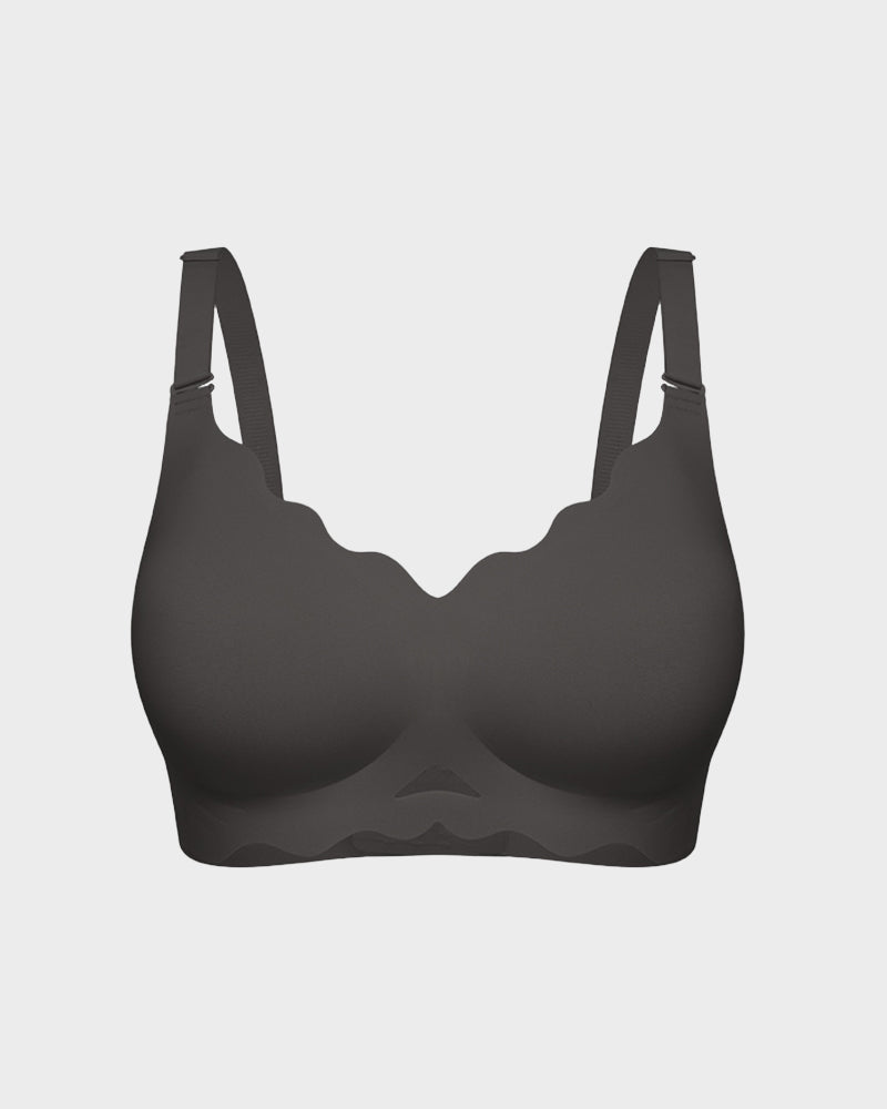 Seamless Wireless Scalloped Edge Jelly Bra - view 16
