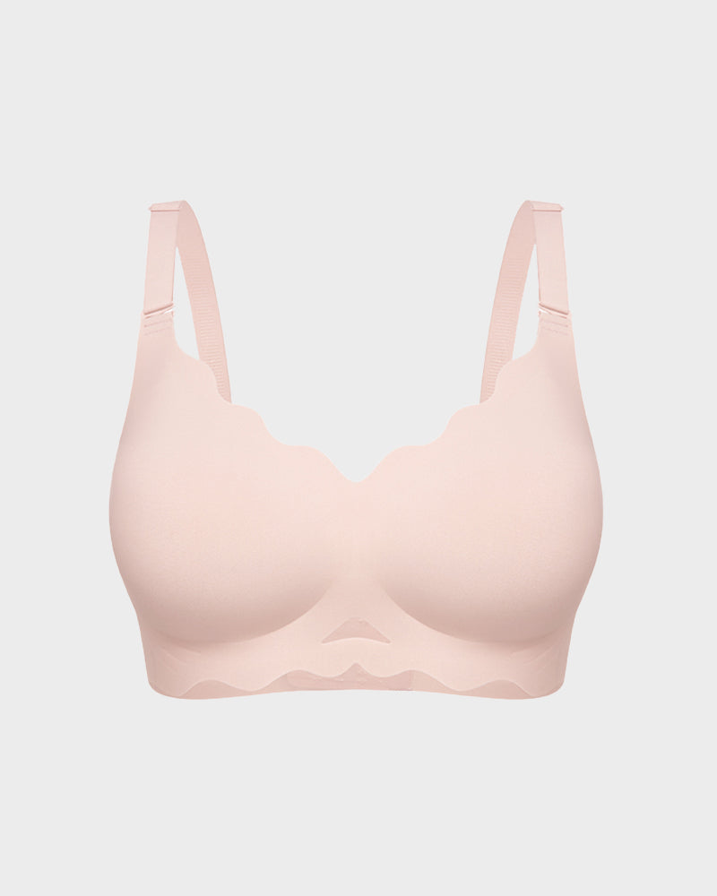 Seamless Wireless Scalloped Edge Jelly Bra - view 14