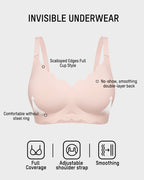 Seamless Wireless Scalloped Edge Jelly Bra - view 5