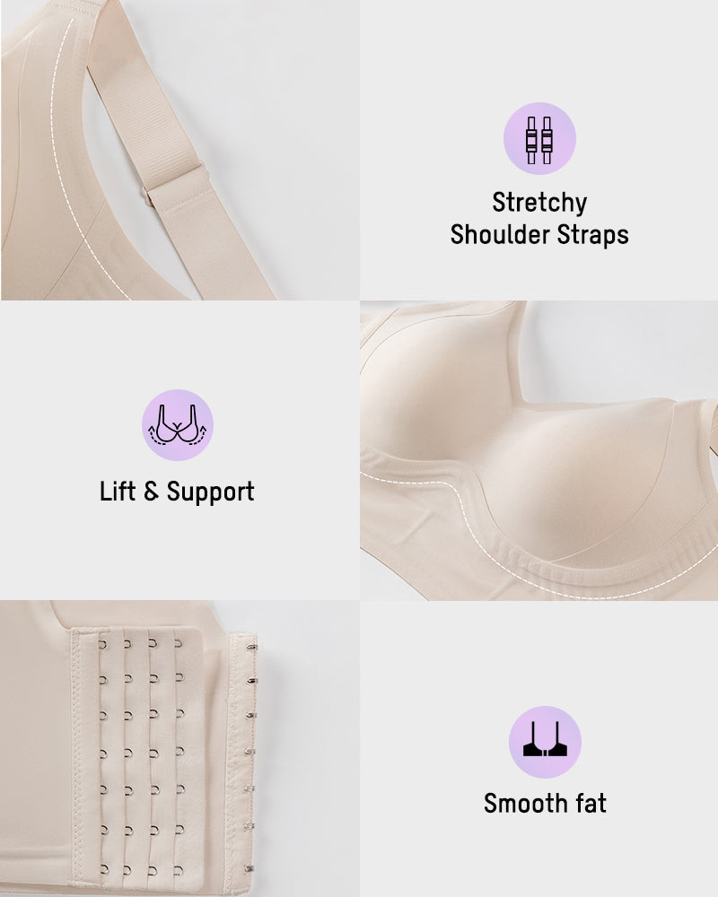Seamless Wireless Support Bra - view 4