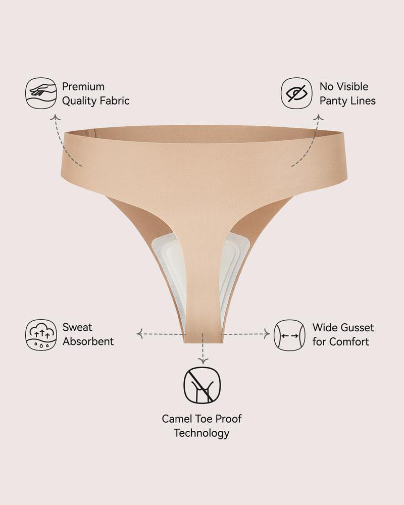 Seamless Camel Toe Cover Thongs Multipack - view 3