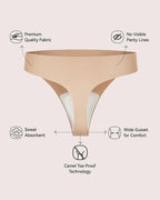 Seamless Camel Toe Cover Thongs Multipack - view 3