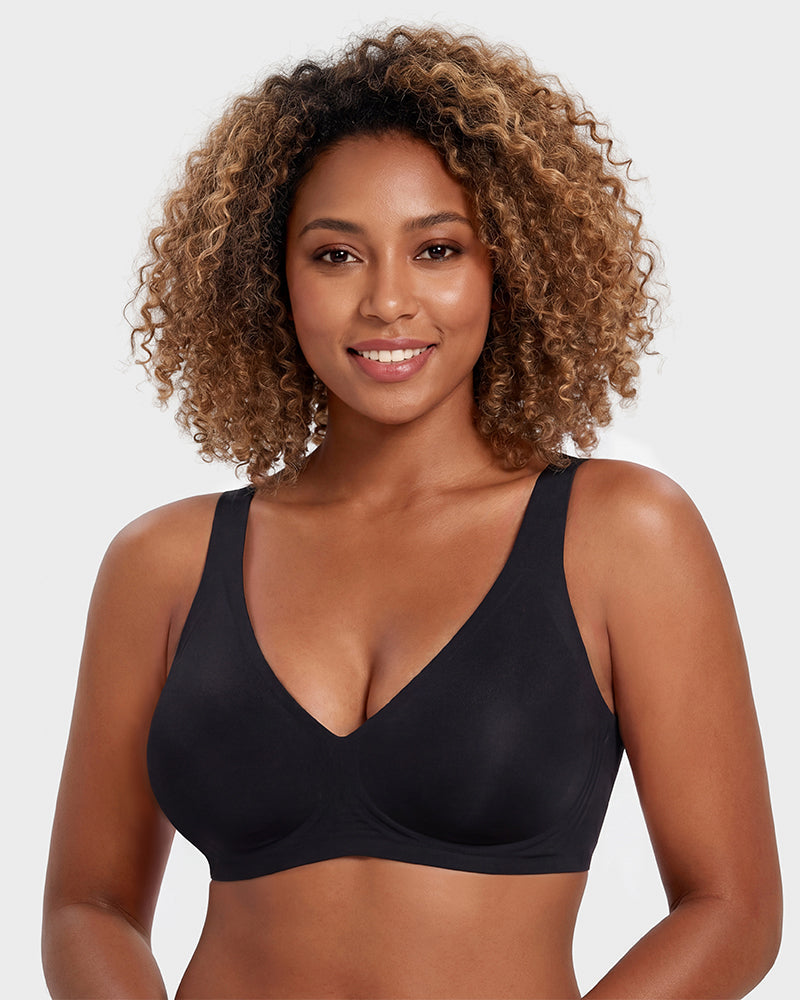 Seamless Deep V Push-Up Wireless Bra - view 12