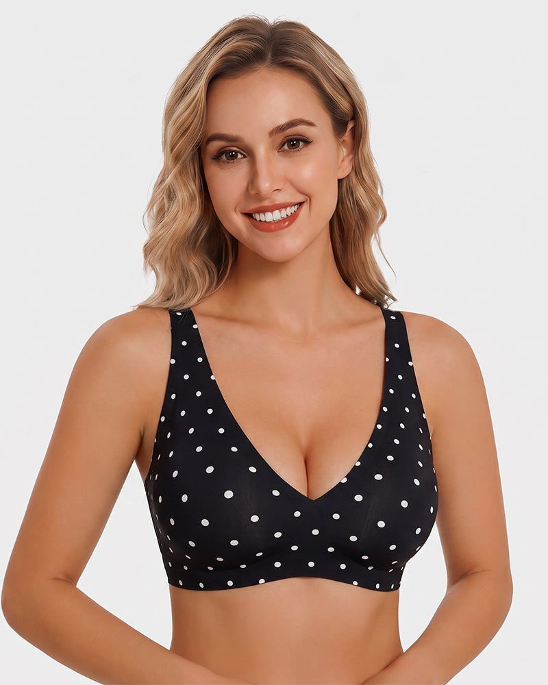 Seamless Deep V Push-Up Wireless Bra - view 19