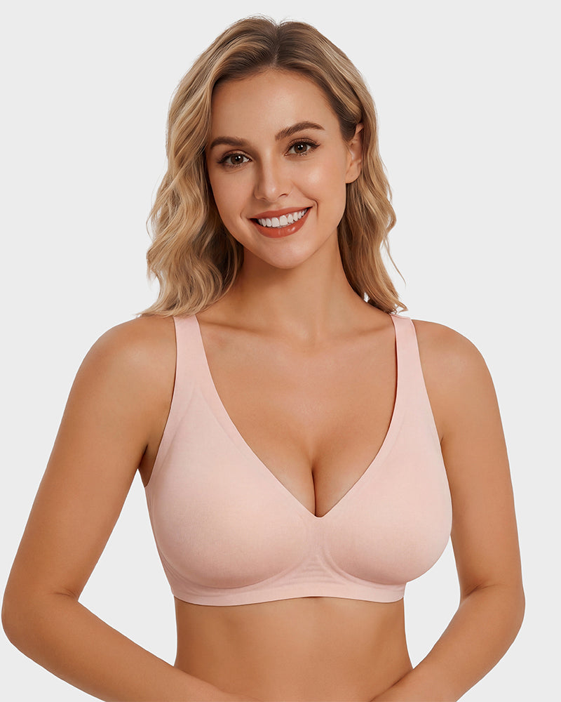 Deep V Wire-Free Push-Up Bra - view 2