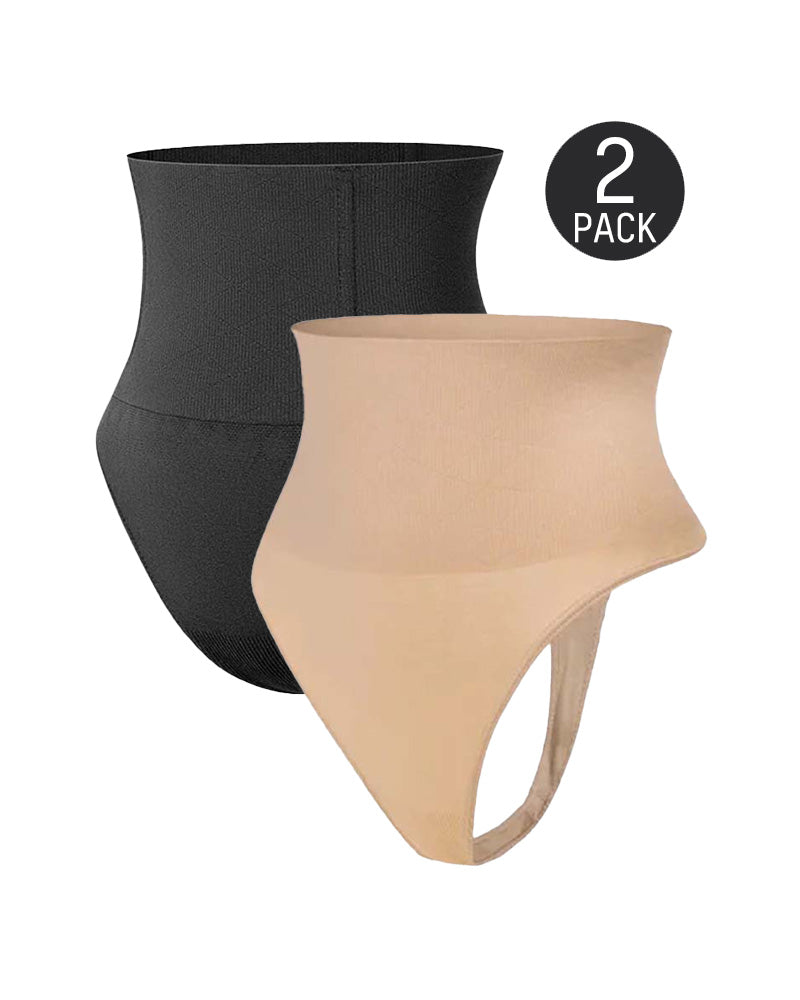 Seamless High-Waisted Shaper Thong Panty - view 15