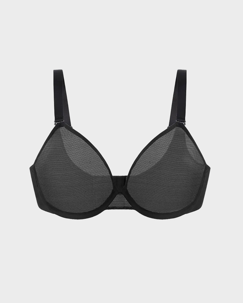Seamless Mesh Unlined Underwire Bra - view 25