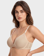 Seamless Mesh Unlined Underwire Bra - view 14