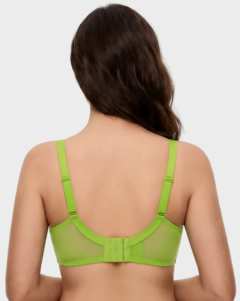 Seamless Mesh Unlined Underwire Bra - view 11
