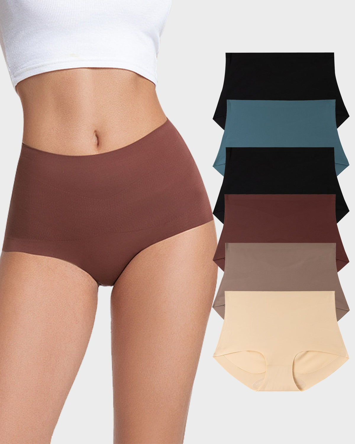 Seamless X-Shaping High-Waist Panties (6 Pack) - view 2