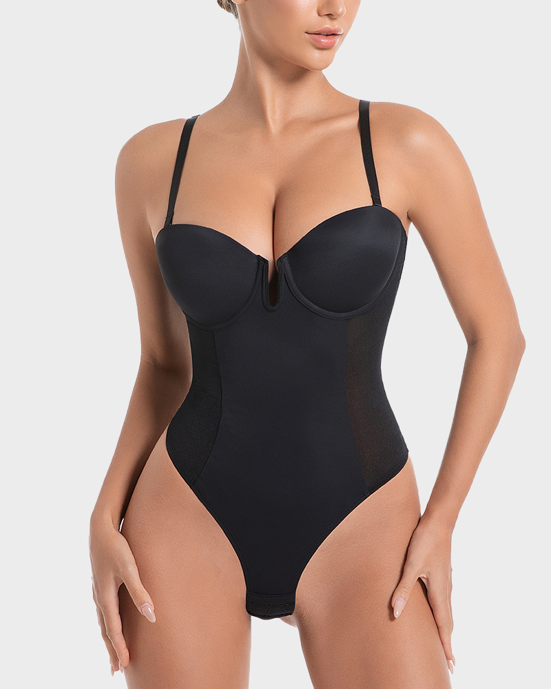 All-in-One Shaping Bodysuit Thong - view 9