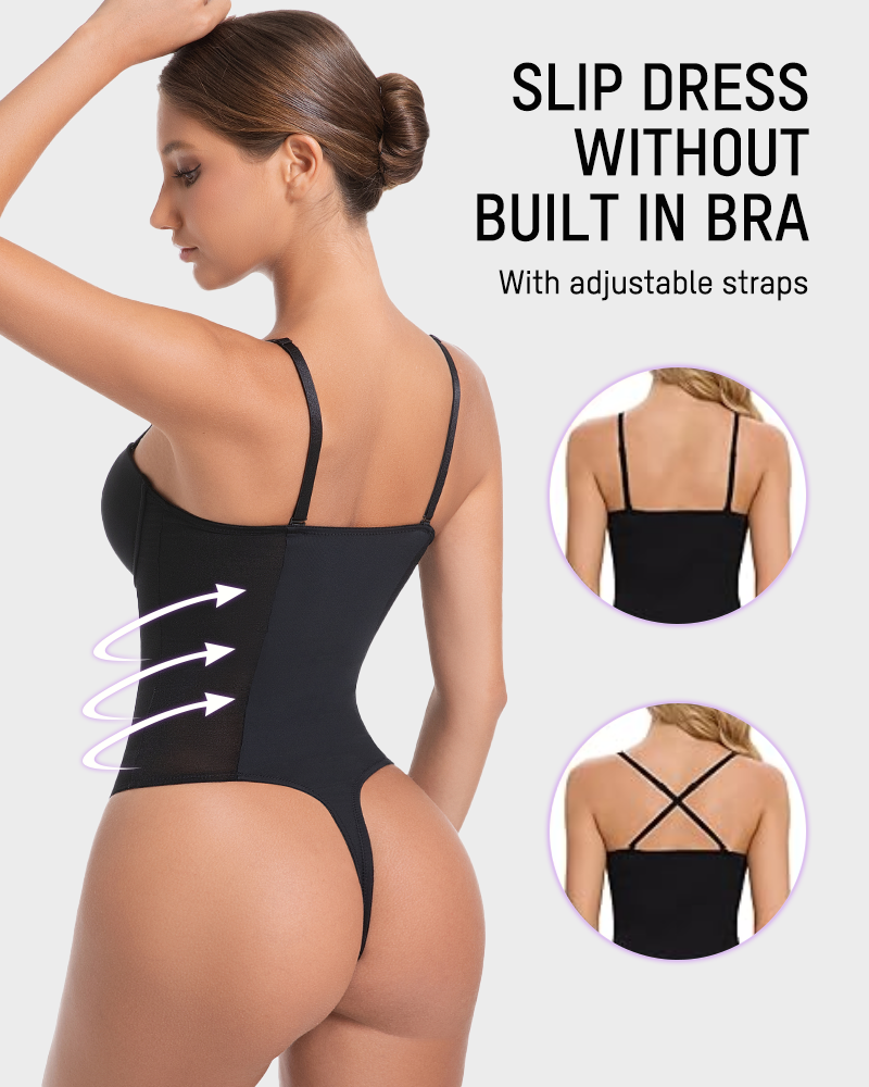 All-in-One Shaping Bodysuit Thong - view 3