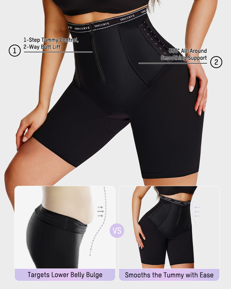 Side-Hook Slimming & Butt-Lifting Shaping Shorts - view 6