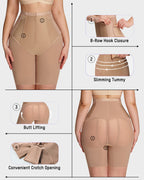 Side-Hook Slimming & Butt-Lifting Shaping Shorts - view 5