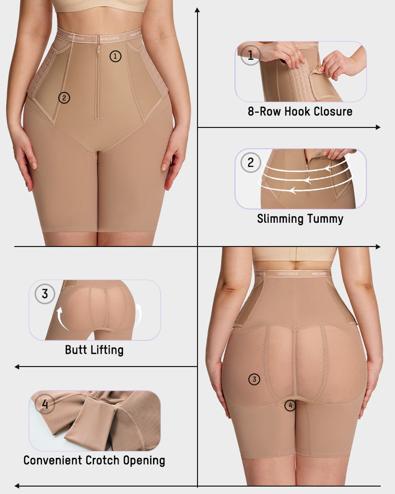 Side-Hook Slimming & Butt-Lifting Shaping Shorts - view 5