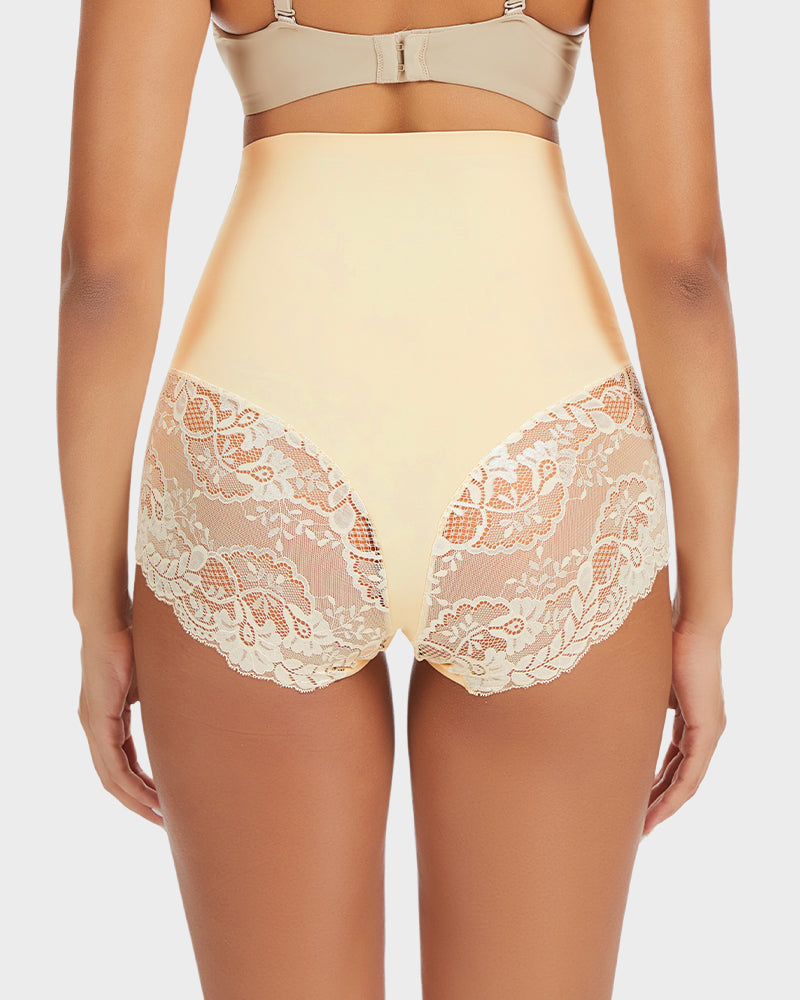 Smooth High-Waisted Sheer Lace Sculpting Brief (4 Pack) - view 5