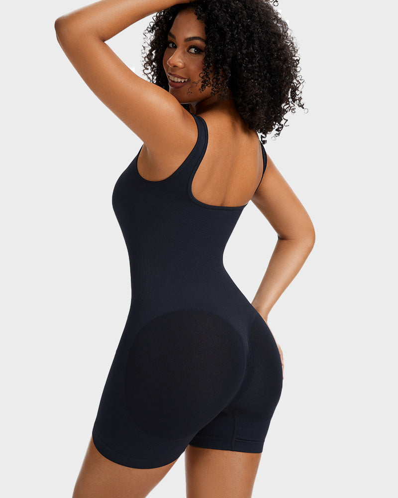 Snap Button Shaping Shorts Bodysuit - view 6
