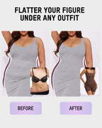 Snap Button Shaping Shorts Bodysuit - view 12