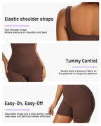 Snap Button Shaping Shorts Bodysuit - view 11