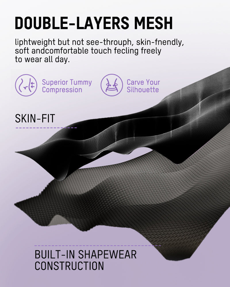 Snap Button Shaping Shorts Bodysuit - view 13