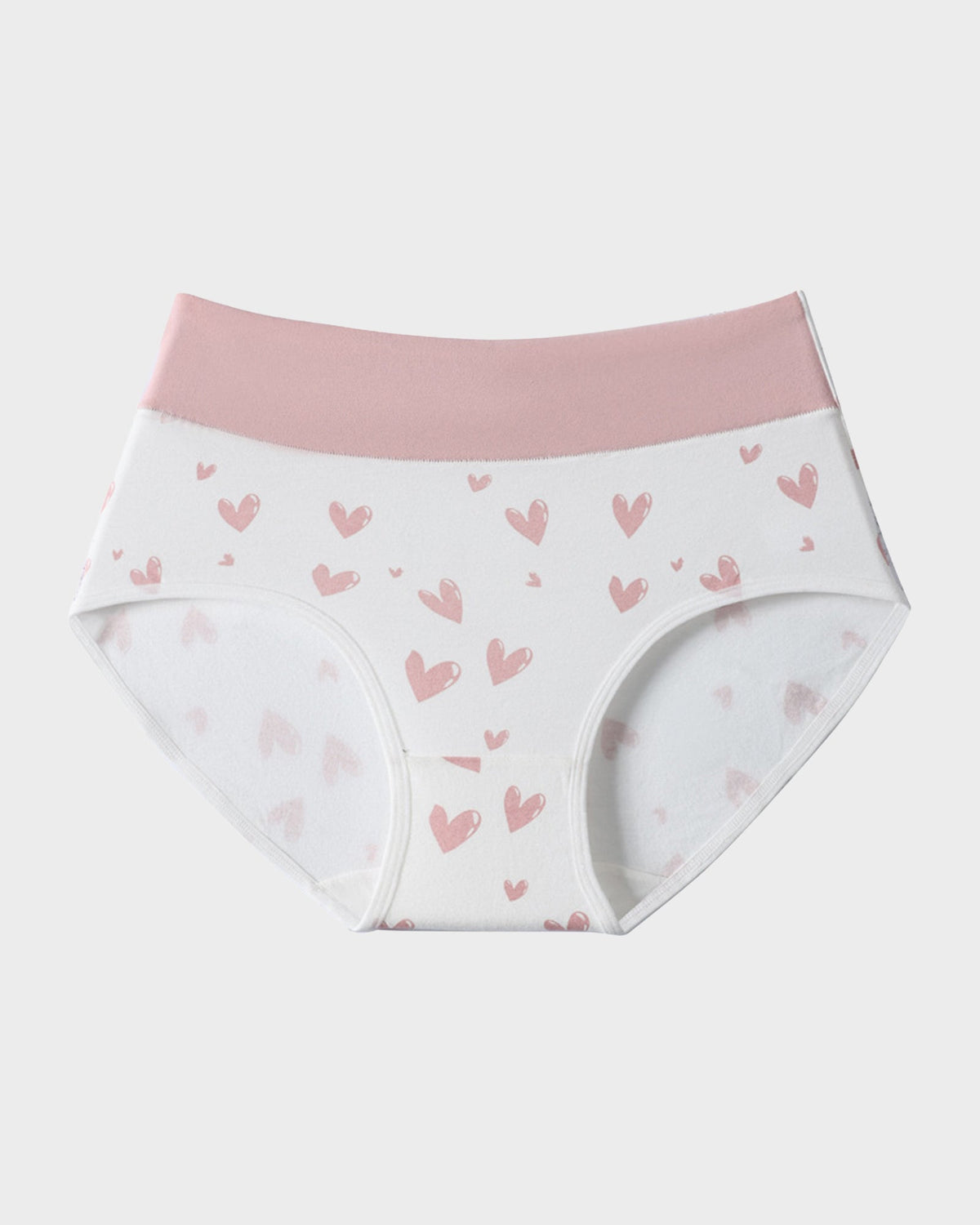 Soft Cotton Heart Print High-Waist Panties (6 Pack) - view 15