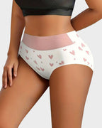 Soft Cotton Heart Print High-Waist Panties (6 Pack) - view 11