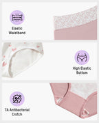 Soft Cotton Heart Print High-Waist Panties (6 Pack) - view 4