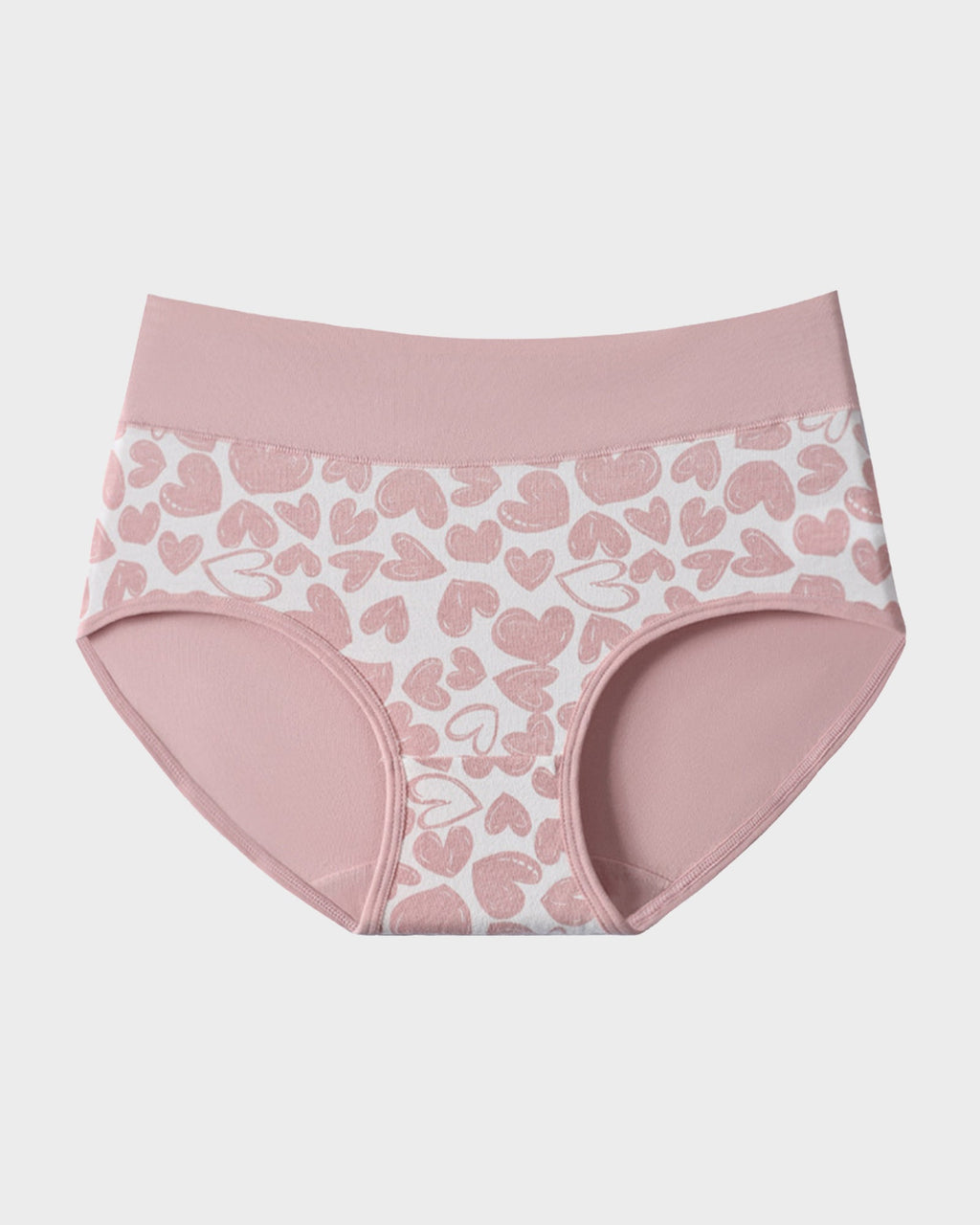 Soft Cotton Heart Print High-Waist Panties (6 Pack) - view 18