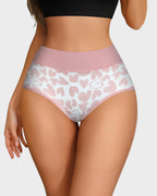 Soft Cotton Heart Print High-Waist Panties (6 Pack) - view 10
