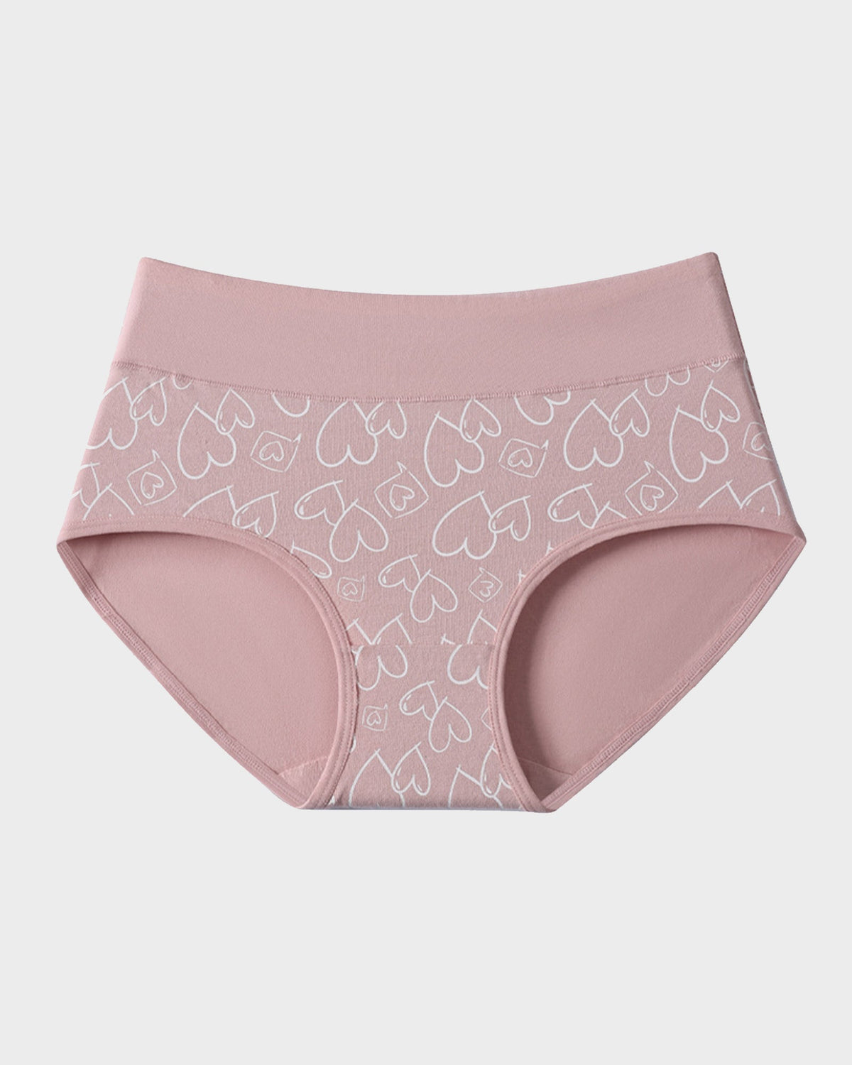 Soft Cotton Heart Print High-Waist Panties (6 Pack) - view 16