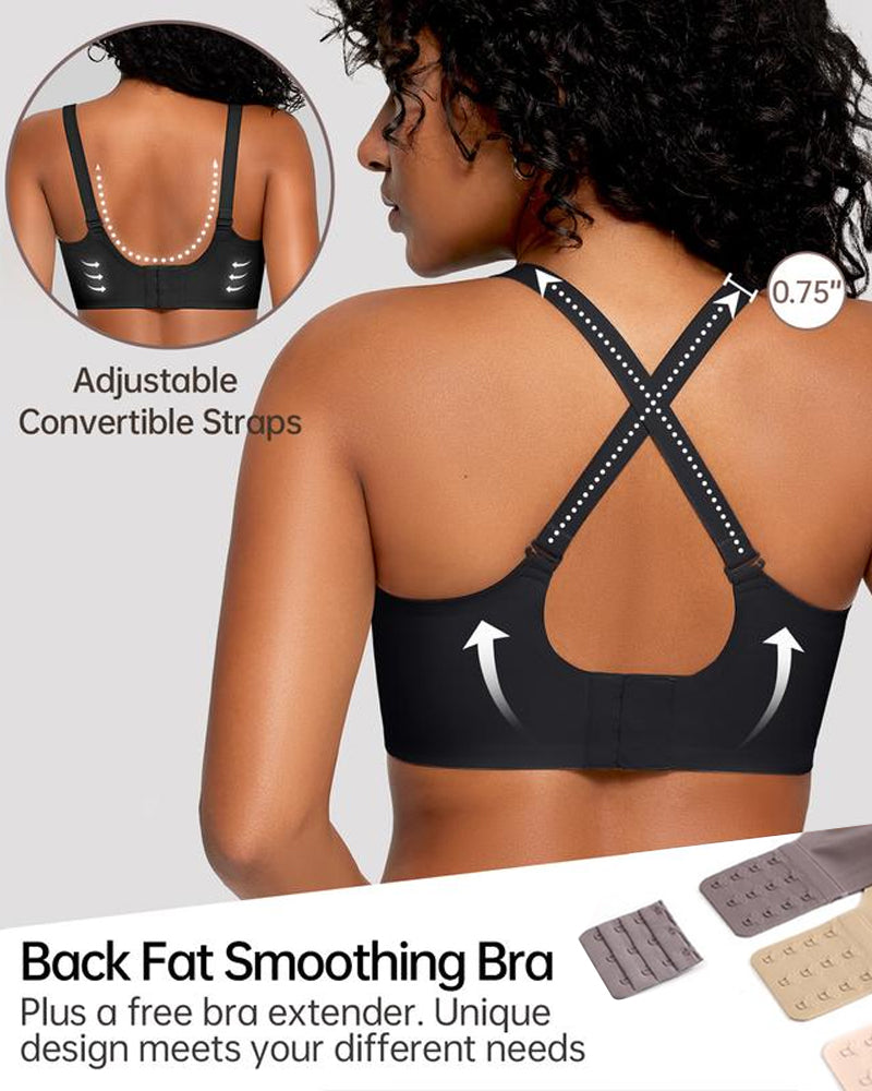 Soft Full Coverage Scalloped Wireless Jelly Bra - view 5