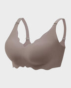 Soft Full Coverage Scalloped Wireless Jelly Bra - view 17