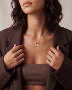 Sparkling Initial & Star Charm Necklace - view 2