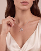 Sparkling Initial & Star Charm Necklace - view 8