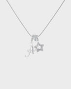 Sparkling Initial & Star Charm Necklace - view 36